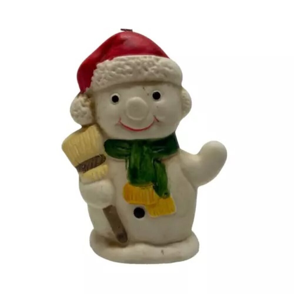 Vintage Brinn's PGH Snowman Figurine Christmas Tree‎ Ornament Home Decor Taiwan